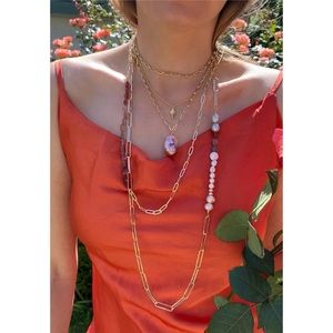 Native gem good time girl lariat necklace
